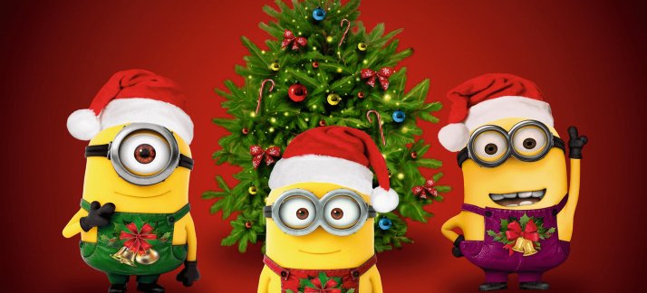 Mug design template: Merry Christmas with Minions - Christmas