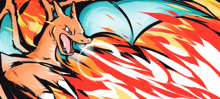 Mug design template: Pokemon, Charizard - Animes and Cartoons