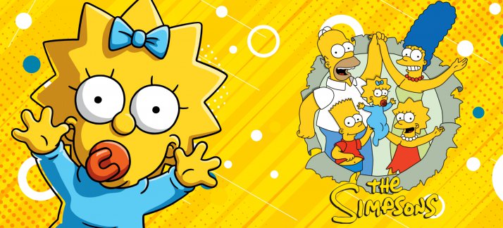 Mug design template: Simpsons, Maggie Simpson - Animes and Cartoons