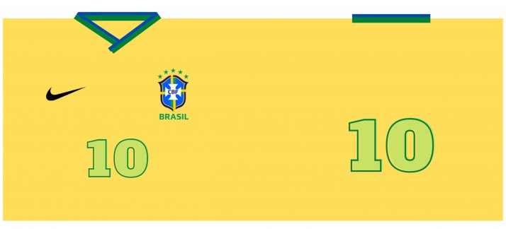 Mug design template: Brasil - Soccer - World cup - Sports