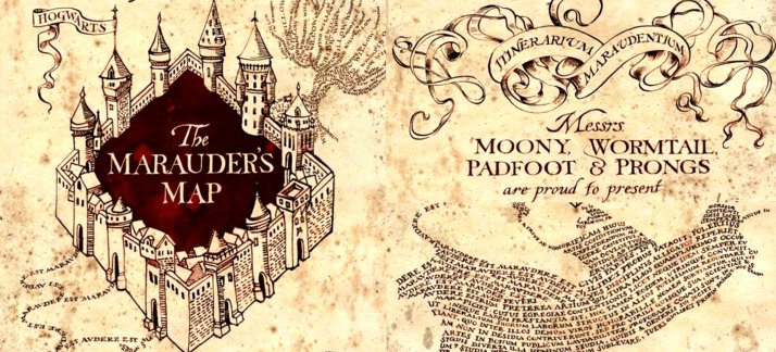 Mug design template: Harry Potter, Marauder's Map, Hogwarts - Movies and Series