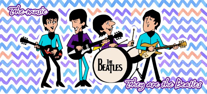 Mug design template: The Beatles, band - Music