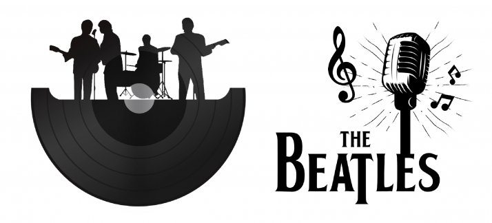 Mug design template: The Beatles, microphone - Music