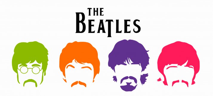 Mug design template: The Beatles, faces - Music