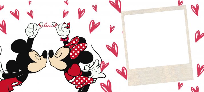 Mug design template: Love - Mickey and Minnie - Valentines