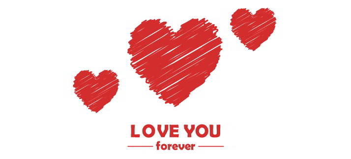 Mug design template: Love you forever - Love