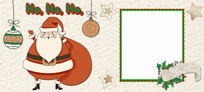 Mug design template: Christmas - Santa Claus, with photo - Christmas