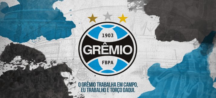 Mug design template: Grêmio - Grêmio works on the field - Sports