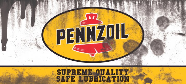 Mug design template: Oil can, Pennzoil - supreme quality motor oil - Funny