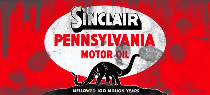 Mug design template: Oil can, Sinclair - Pennsylvania motor oil - Funny