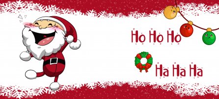 Santa Claus - ho ho ho, illustrated