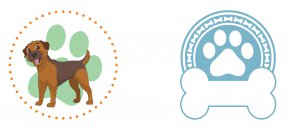 Similar design template: Dog, pet, border terrier Similar design template: Dog, pet, border terrier