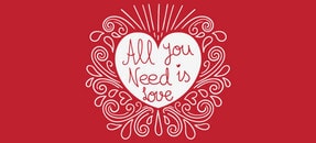 Similar design template: All you need is love