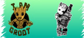 Similar design template: Groot