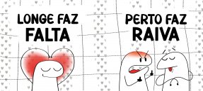 Similar design template: Love, Flork - Far away, it is missed; close by, it is annoying