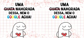 Similar design template: Valentine's Day, Flork - A (annoying) girlfriend like this, not even Google finds! (F)