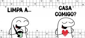Similar design template: Valentine's Day, Flork - Want to clean the house with me?