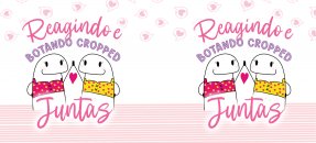 Similar design template: Friendship, Flork - Reacting and wearing crop tops together