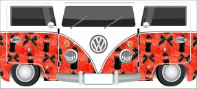 Similar design template: Red Kombi with Coca-Cola prints, Volkswagen