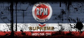 Similar design template: Oil can, RPM Motor Oil Supreme - motor oil