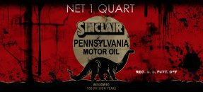 Similar design template: Oil can, Sinclair - 100 million years