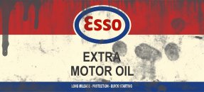 Similar design template: Oil can, Esso - extra motor oil
