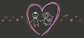 Similar design template: Couple and heart